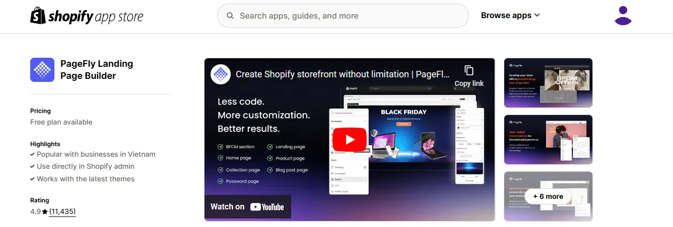 PageFly Landing Page Builder